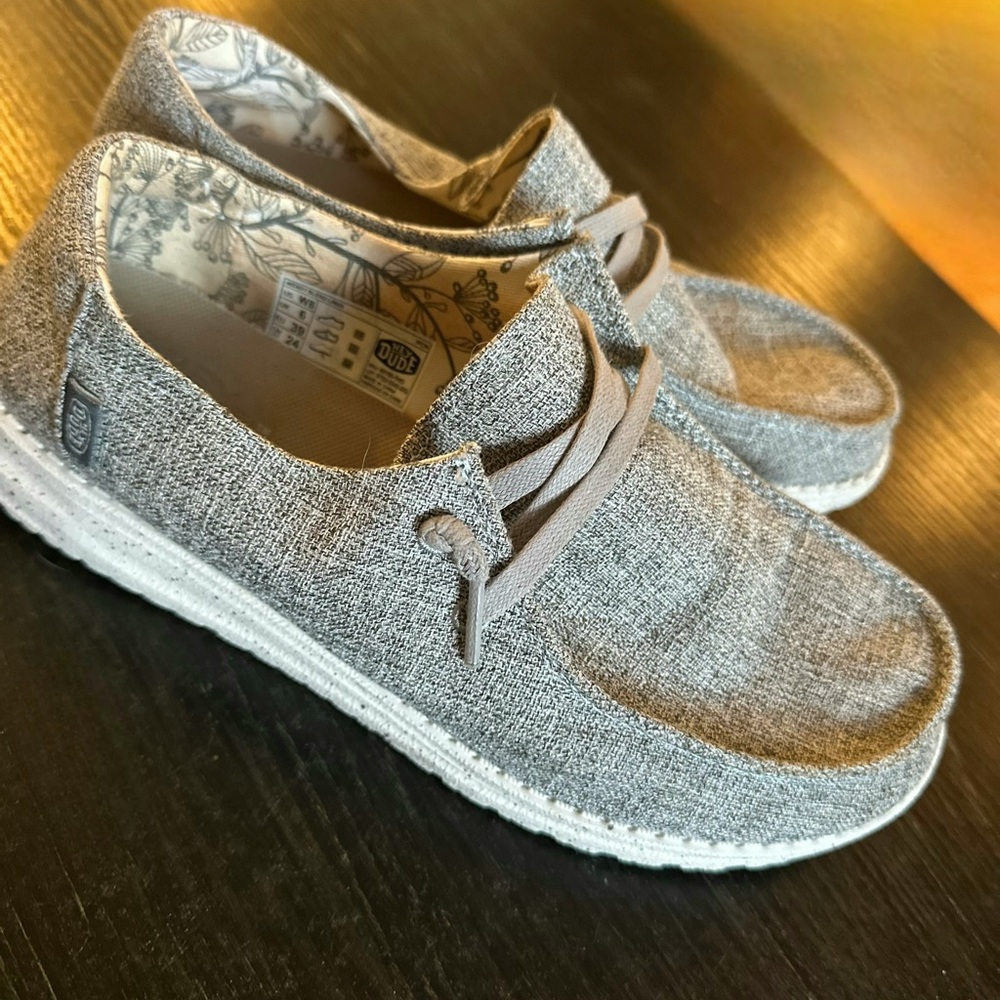 Hey Dude Light Gray Slip-On Shoes
